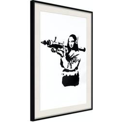 Arkiio Affisch Banksy Mona Lisa with Rocket Launcher [Poster] 30x Poster